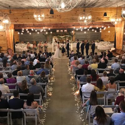 Rustic Indoor Wedding Ceremony